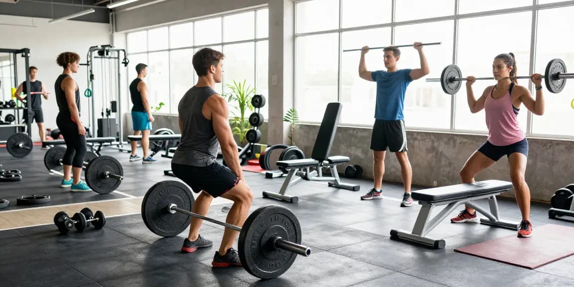 Steroide kaufen im Steroidshop - Fitnessenthusiasten trainieren mit Gewichten und Anabolika für Muskelaufbau.