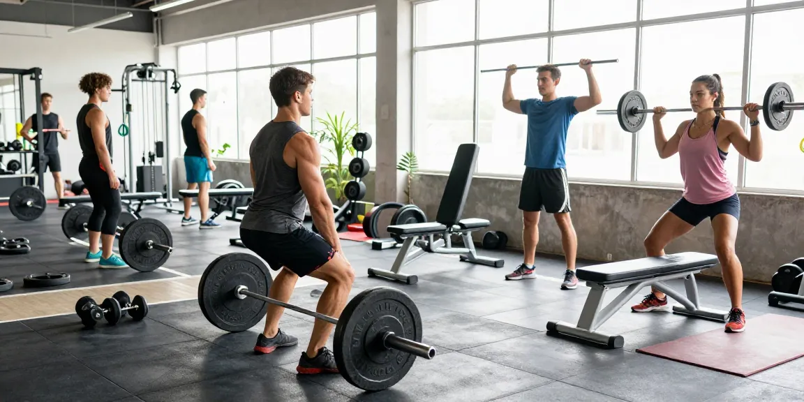 Steroide kaufen im Steroidshop - Fitnessenthusiasten trainieren mit Gewichten und Anabolika für Muskelaufbau.