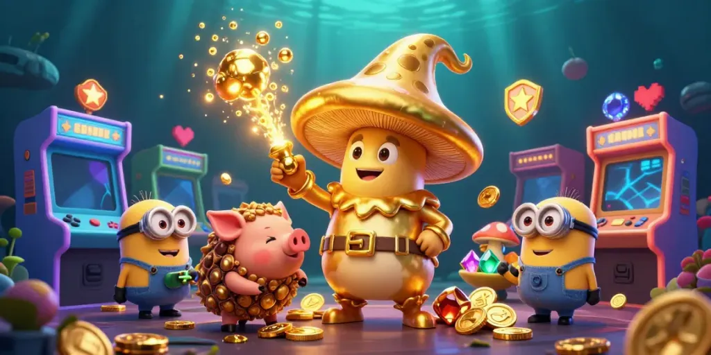 Experience the thrill of gaming and treasure hunting in debet's vibrant 3D fantasy world.